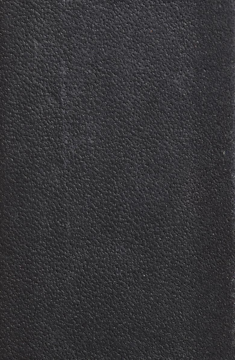 rag & bone X Boyfriend Leather Belt, Alternate, color, Black