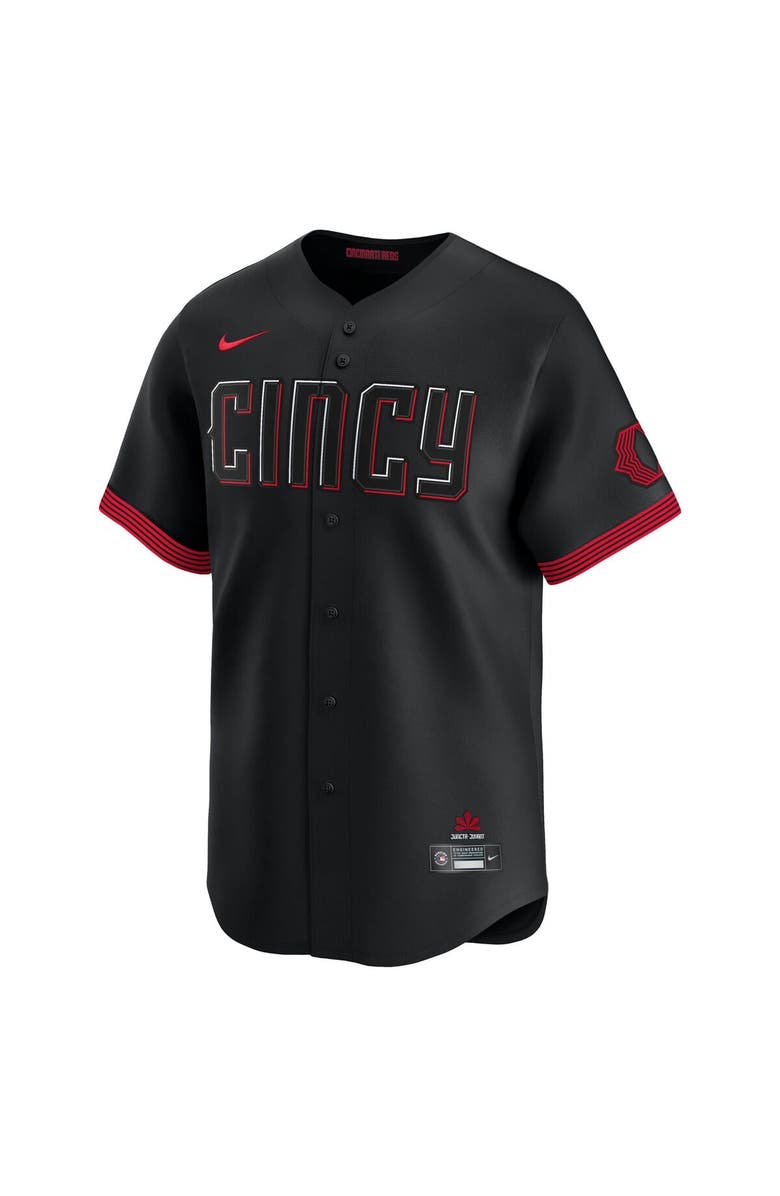 Nike Men's Nike Barry Larkin Black Cincinnati Reds City Connect Limited Jersey, Alternate, color, Black