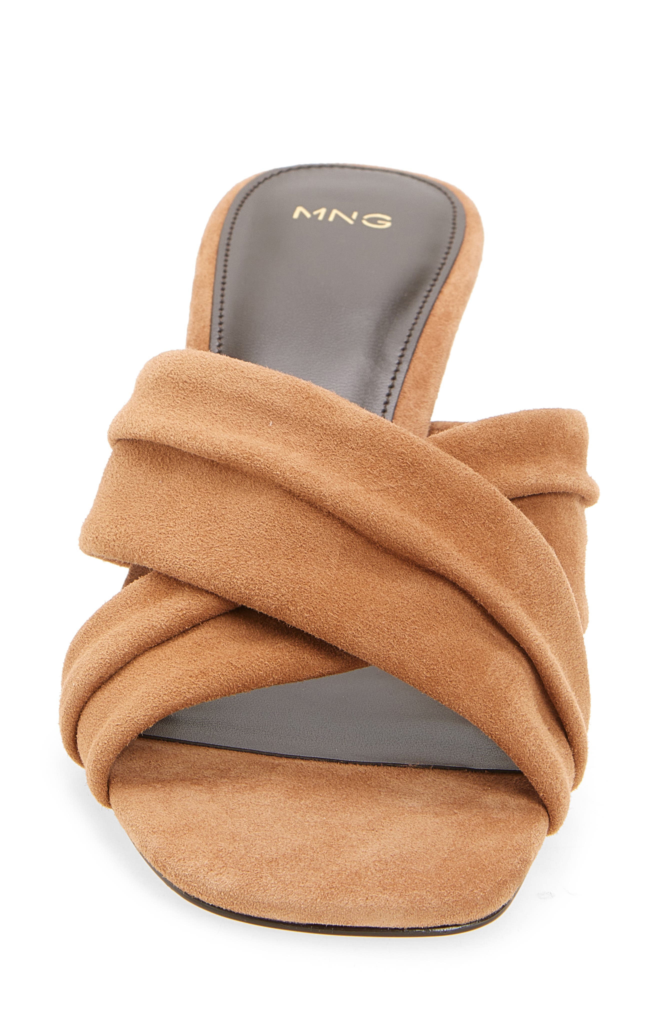 MANGO Cruce Slide Sandal, Alternate, color, Sand