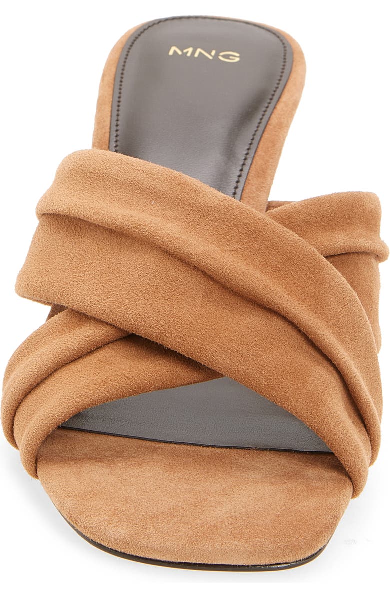 MANGO Cruce Slide Sandal, Alternate, color, Sand