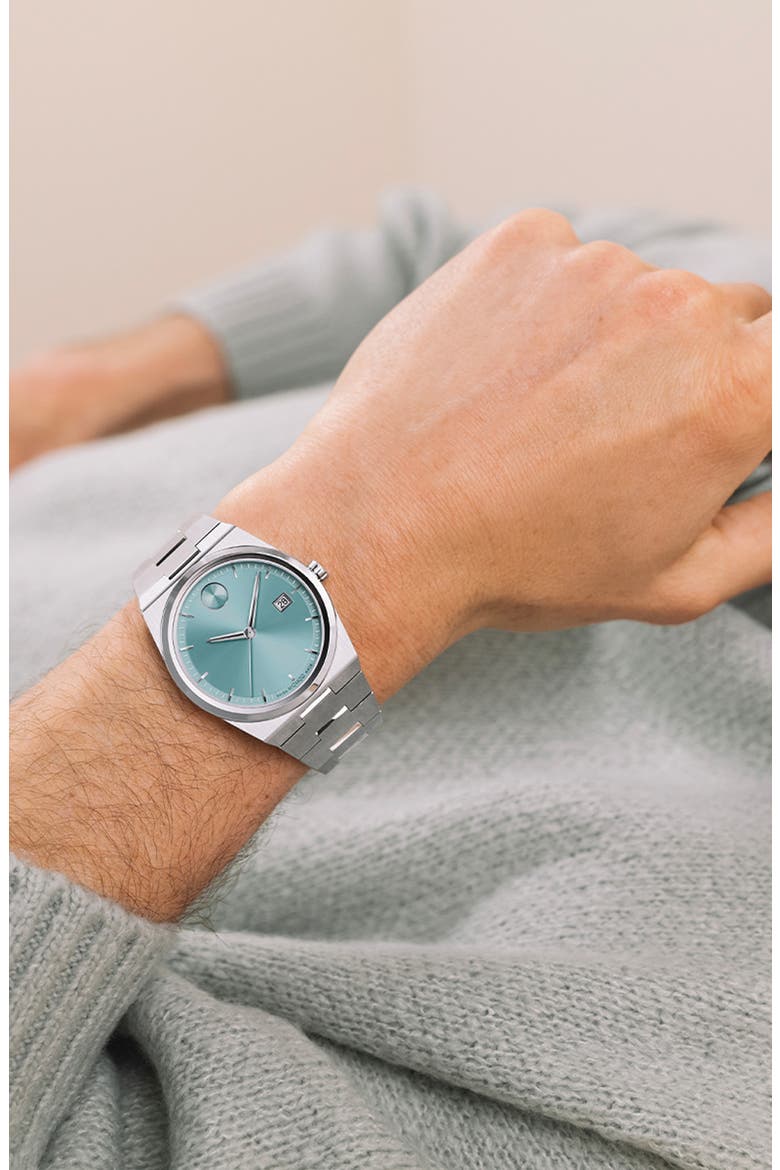 Bold Quest Bracelet Watch, 40mm, Alternate, color, BLUE