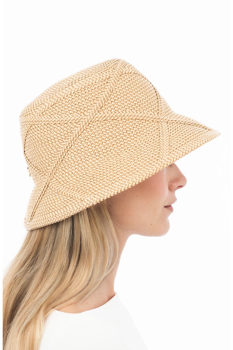 Latticia Bucket Hat, Alternate, color, PEANUT