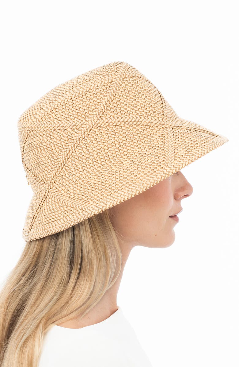 Eric Javits Latticia Bucket Hat, Alternate, color, Peanut