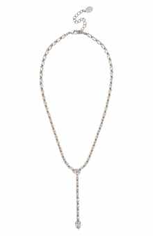 Cubic Zirconia Lariat Necklace