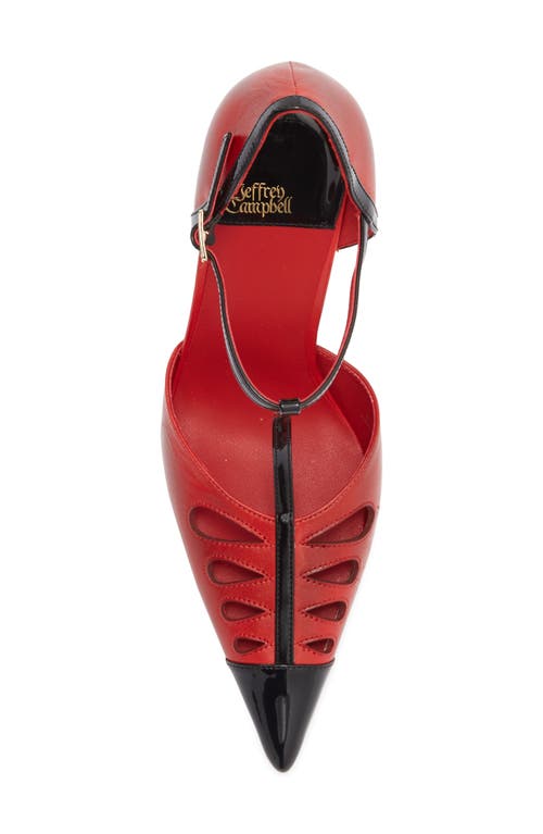 Jeffrey Campbell Nouvelle Pointed Toe Pump In Red