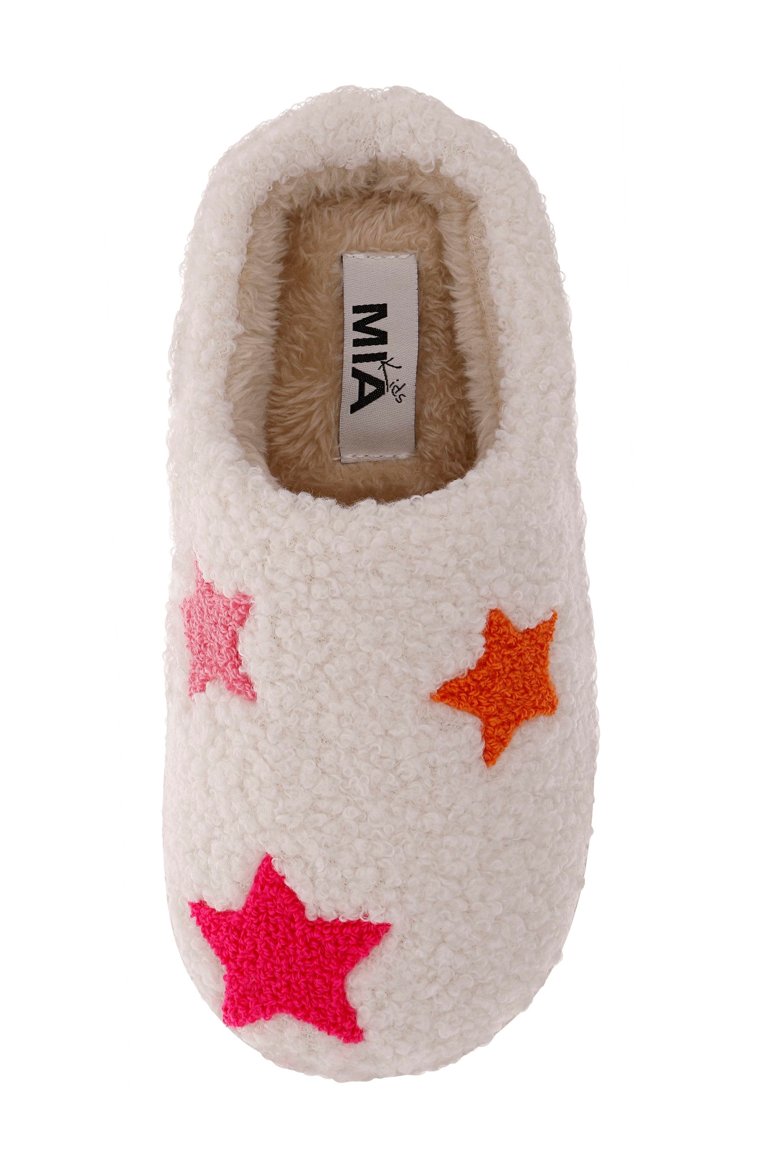 Kids' Little Cozi Slipper, Alternate, color, PINK STARS
