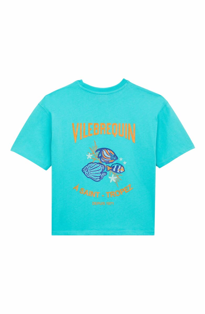 Vilebrequin Kids' Gummy Fish Logo T-Shirt, Alternate, color, 