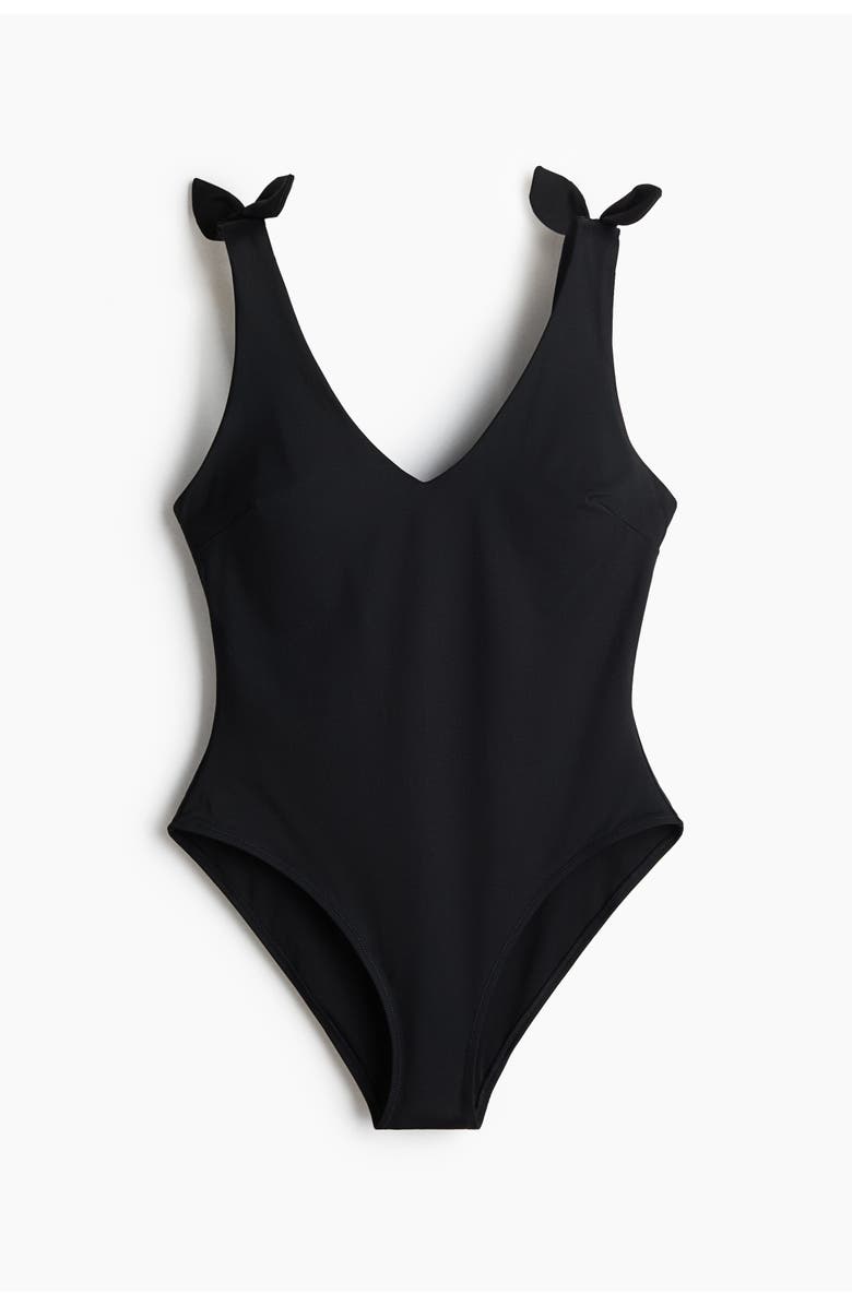 H&M Padded-cup Swimsuit, Main, color, Black