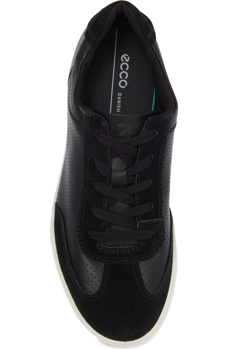 ECCO Cathum Retro Perforated Leather Sneaker, Alternate, color,