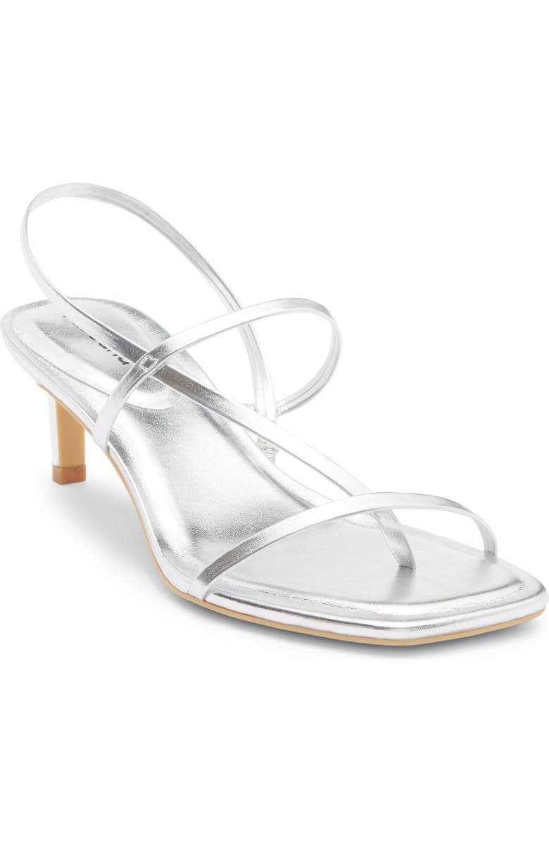 Abound Petra Kitten Heel Sandal, Main, color, Silver Metallic