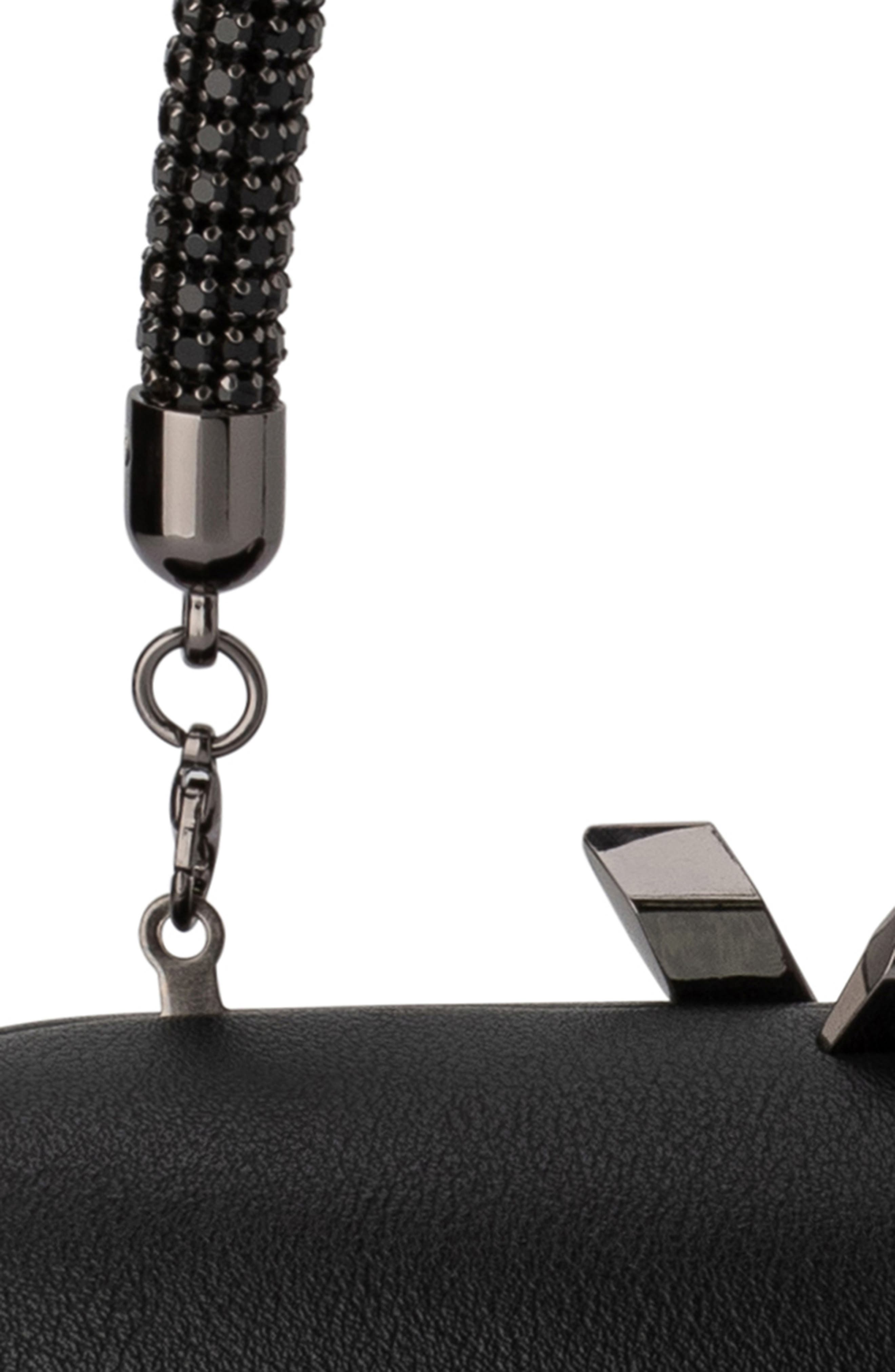 Olga Berg Anya Crystal Handle Clutch, Alternate, color, 