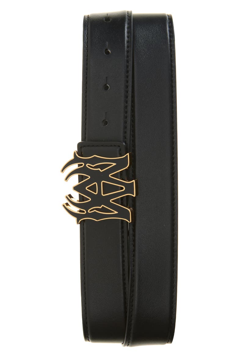 Core Logo Buckle Leather Belt (Men) | Nordstrom