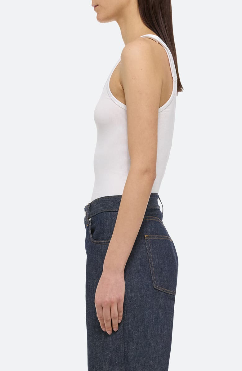 Helmut Lang Scoop Neck Rib Tank, Alternate, color, White - 100
