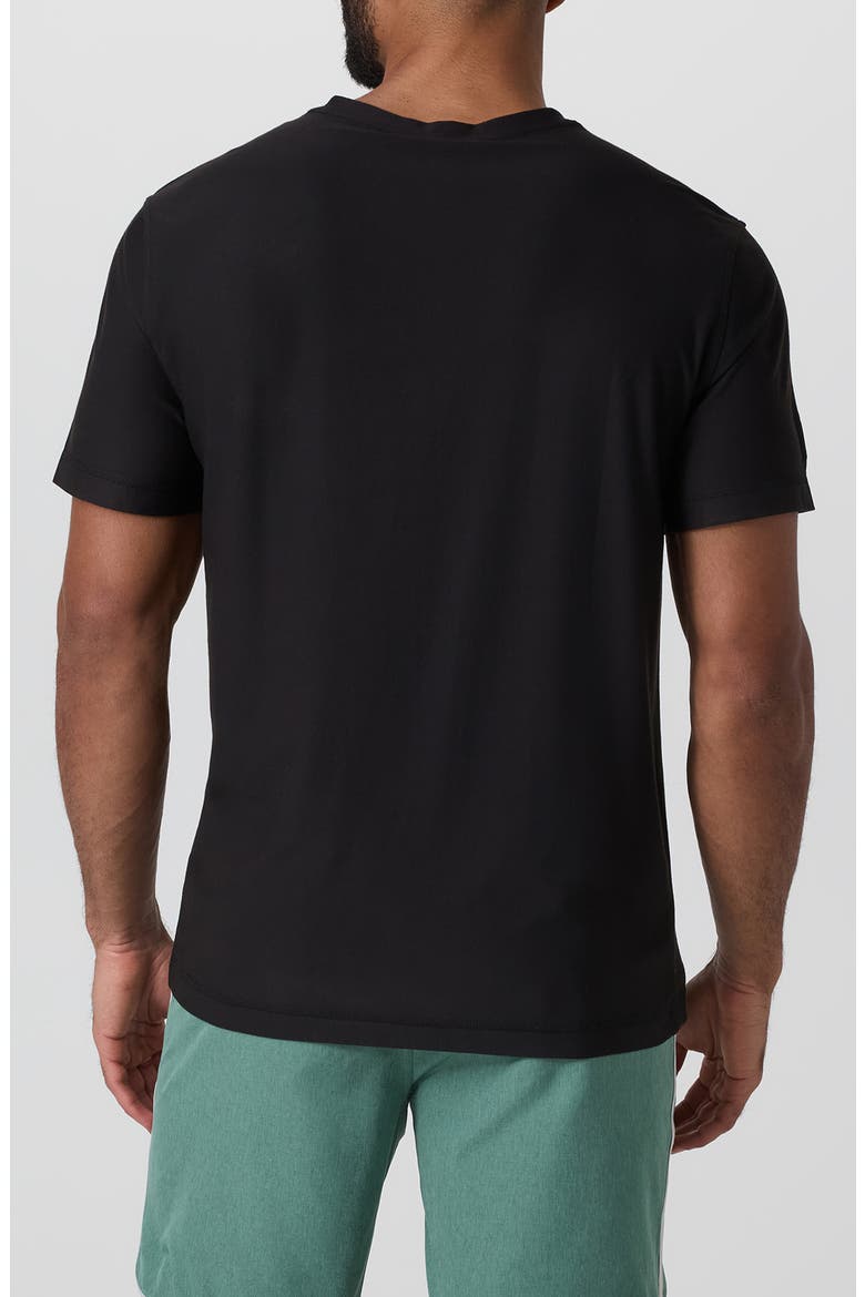 Strato Tech V-Neck T-Shirt, Alternate, color, BLACK