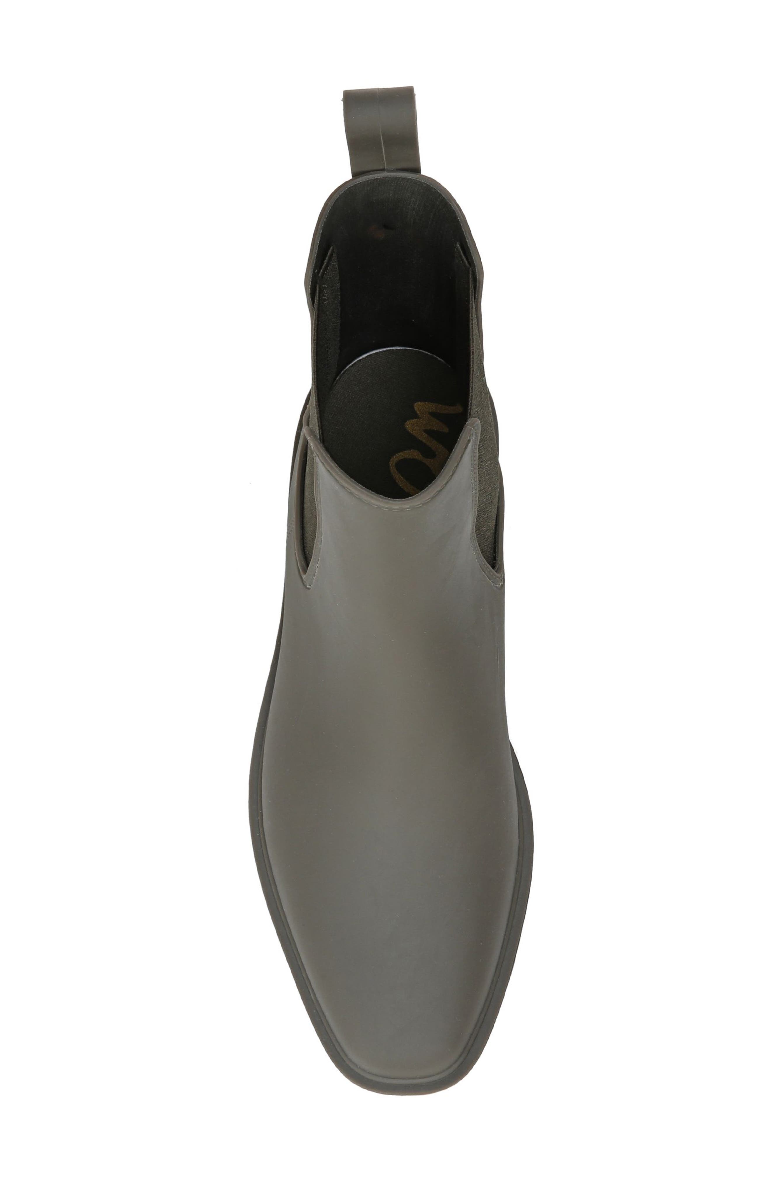 Sue Chelsea Rain Boot, Alternate, color, ALPINE GREEN/ CAVIAR BROWN