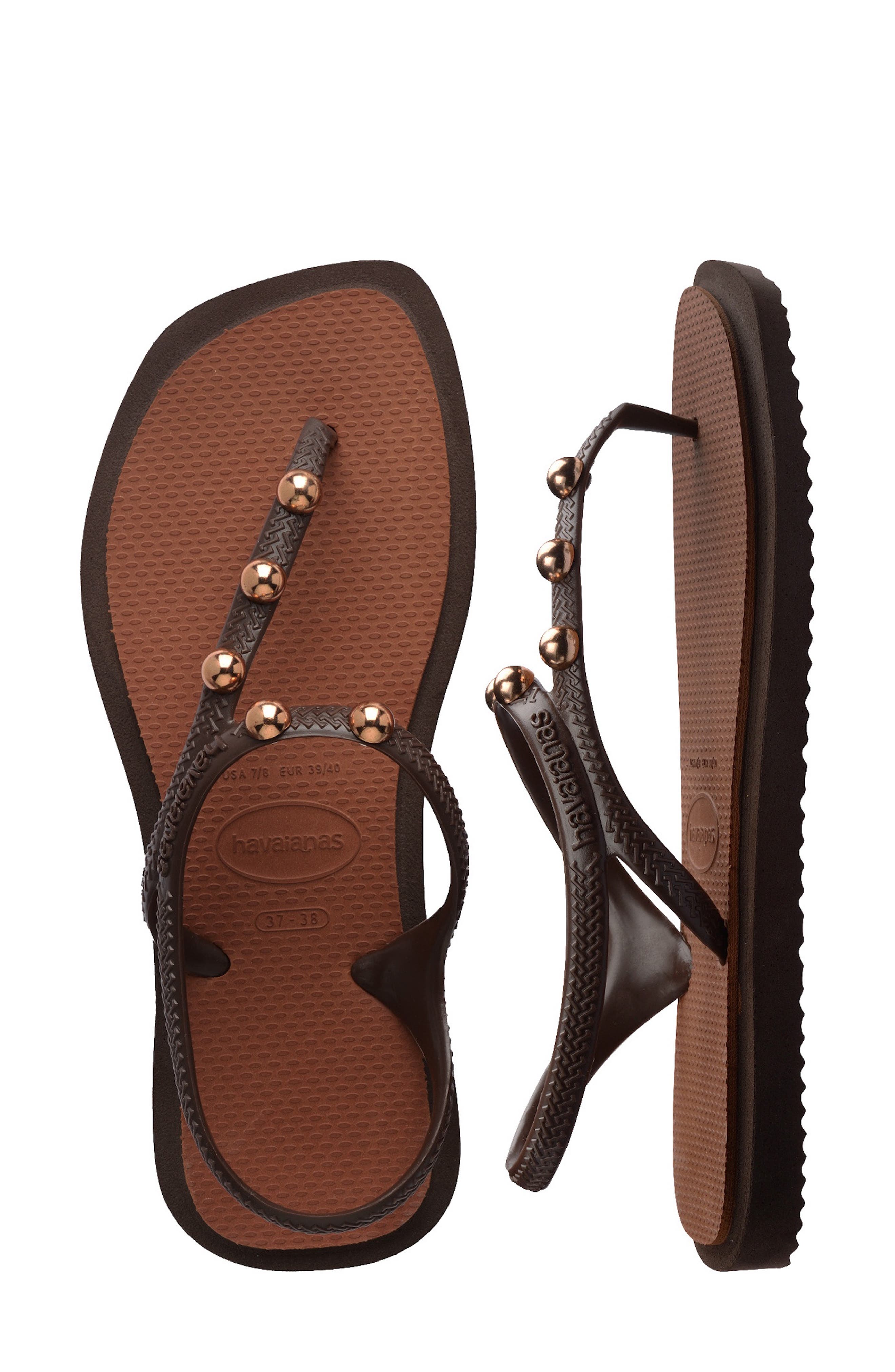 Havaianas Flash Fusion Sandal, Alternate, color, Coffee/ Rust