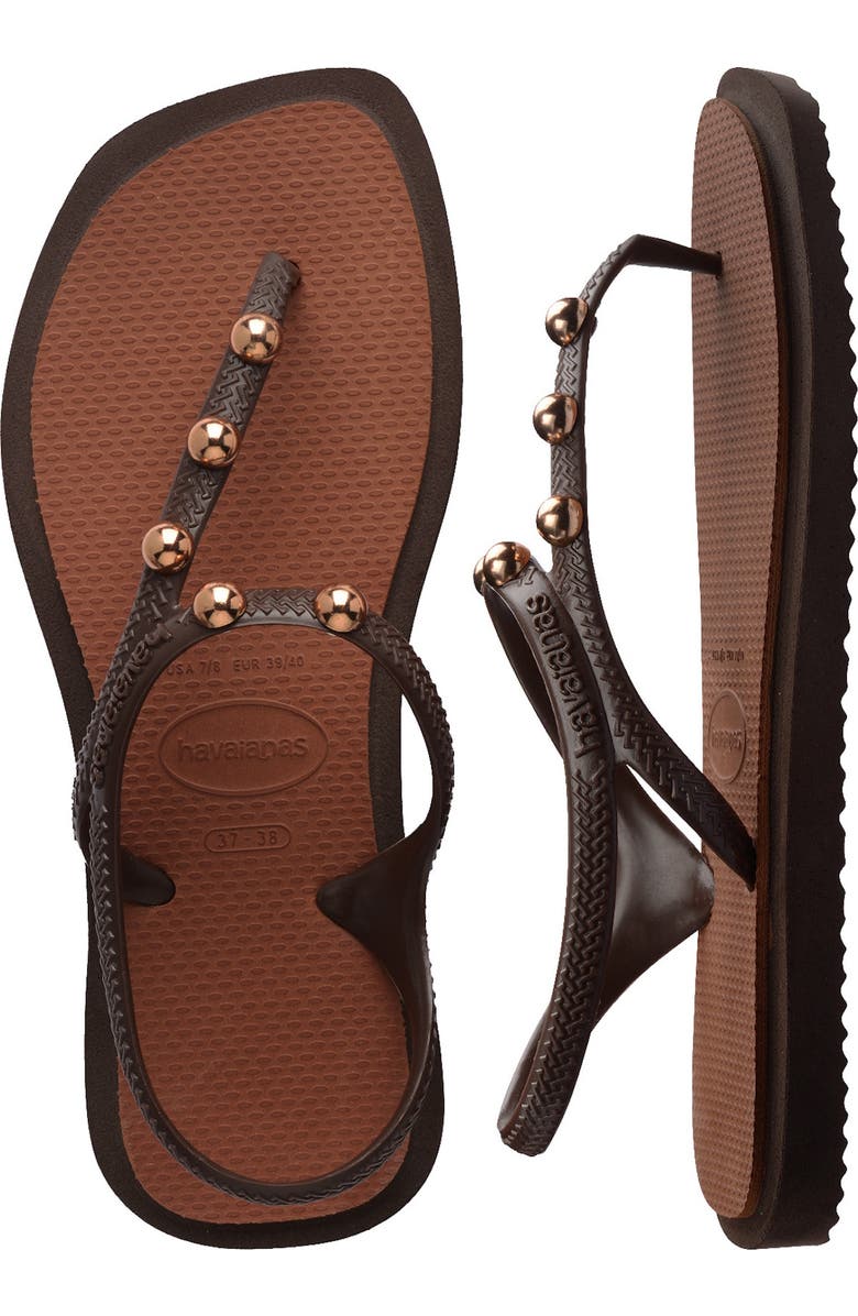 Havaianas Flash Fusion Sandal, Alternate, color, Coffee/ Rust