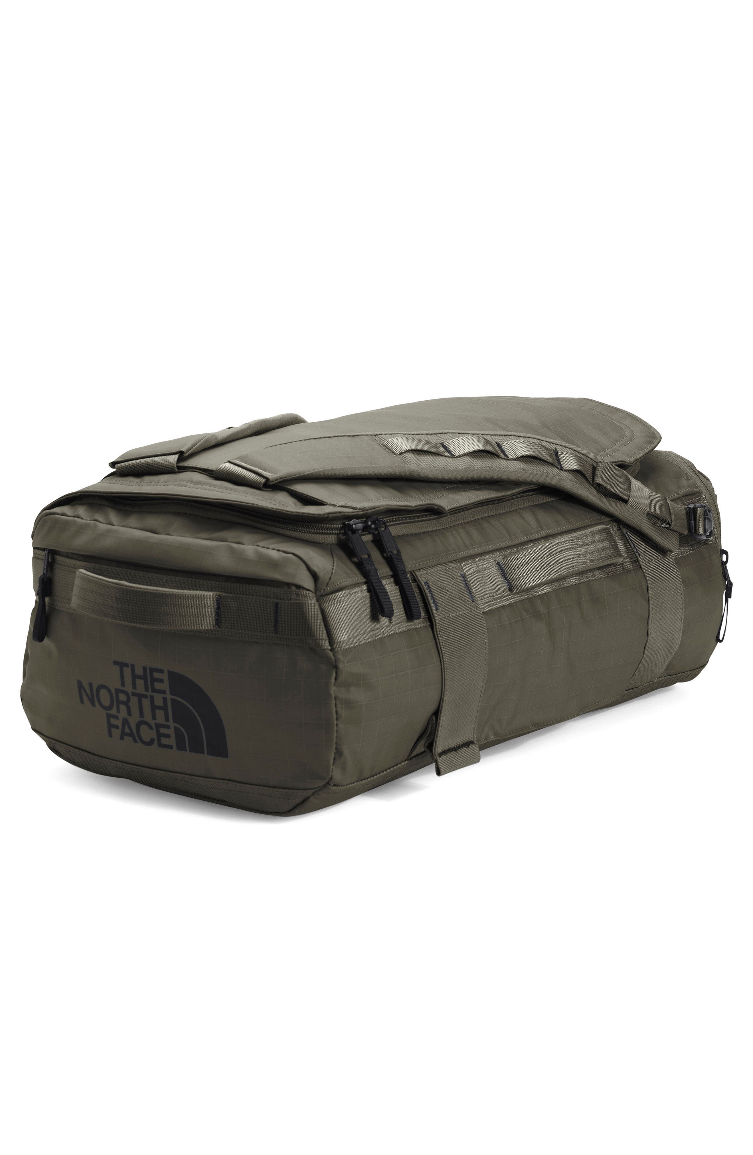 The North Face Base Camp Voyager 32L Duffle Bag, Alternate, color, New Taupe Green/ Tnf Black