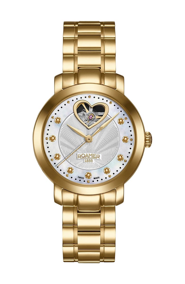 ROAMER Women's Sweetheart Automatic Stainless Steel Strap Watch, 34mm, Main, color, 