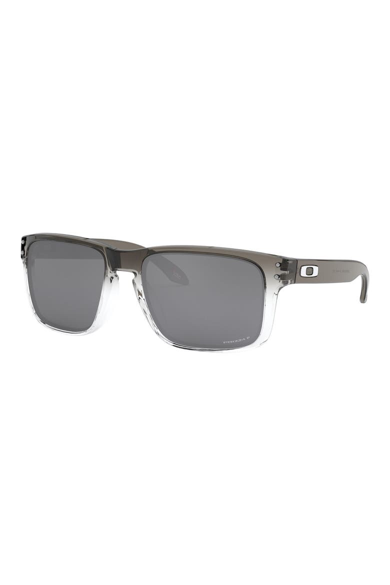 Holbrook™ 57mm Prizm™ Polarized Keyhole Sunglasses, Alternate, color, DARK INK FADE/ PRIZM BLACK