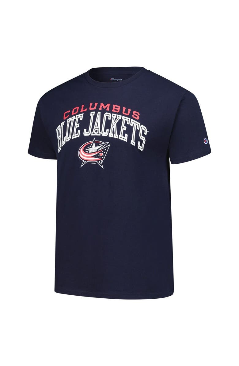 Champion Men's Champion Navy Columbus Blue Jackets Primary Logo T-Shirt, Alternate, color, 