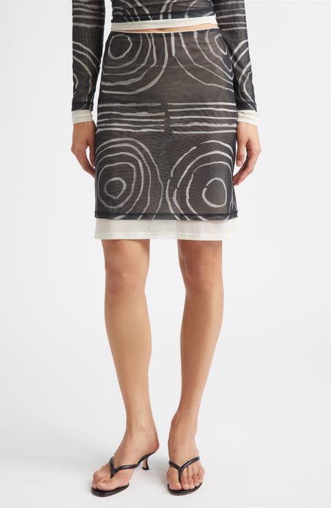 Duet Double Layer Micromesh Skirt