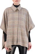 Ookie & Lala Faux Wool Plaid Cape