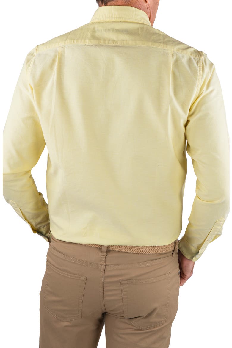 Classic Fit Cotton Oxford Button-Down Shirt, Alternate, color, YELLOW