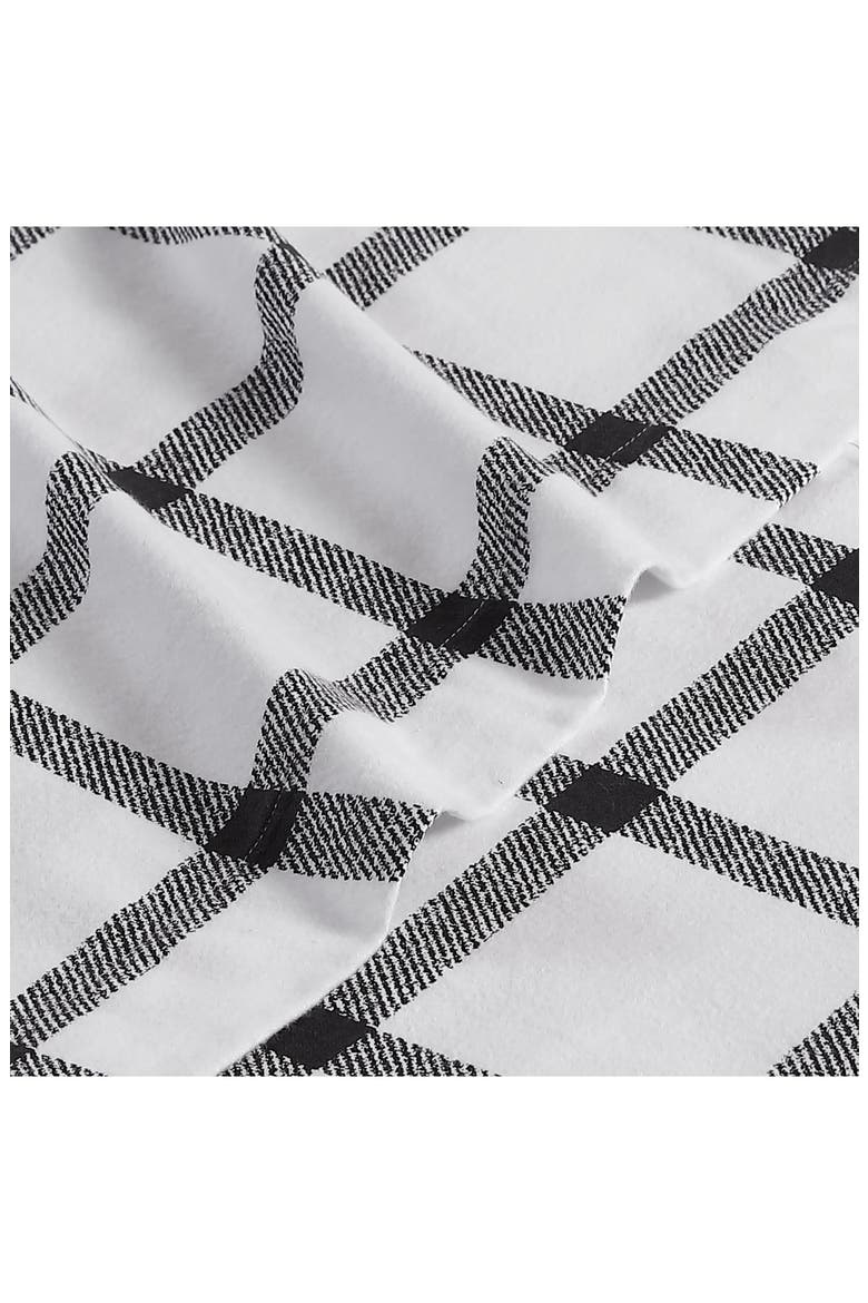 Bunkhouse Plaid Cotton Flannel Sheet Set, Alternate, color, DARK GREY