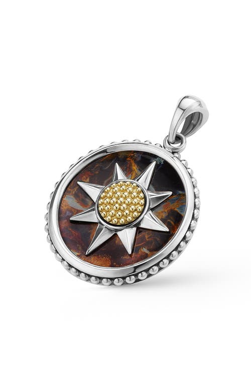 Lagos Anthem Compass Pendant In Two-tone Pi