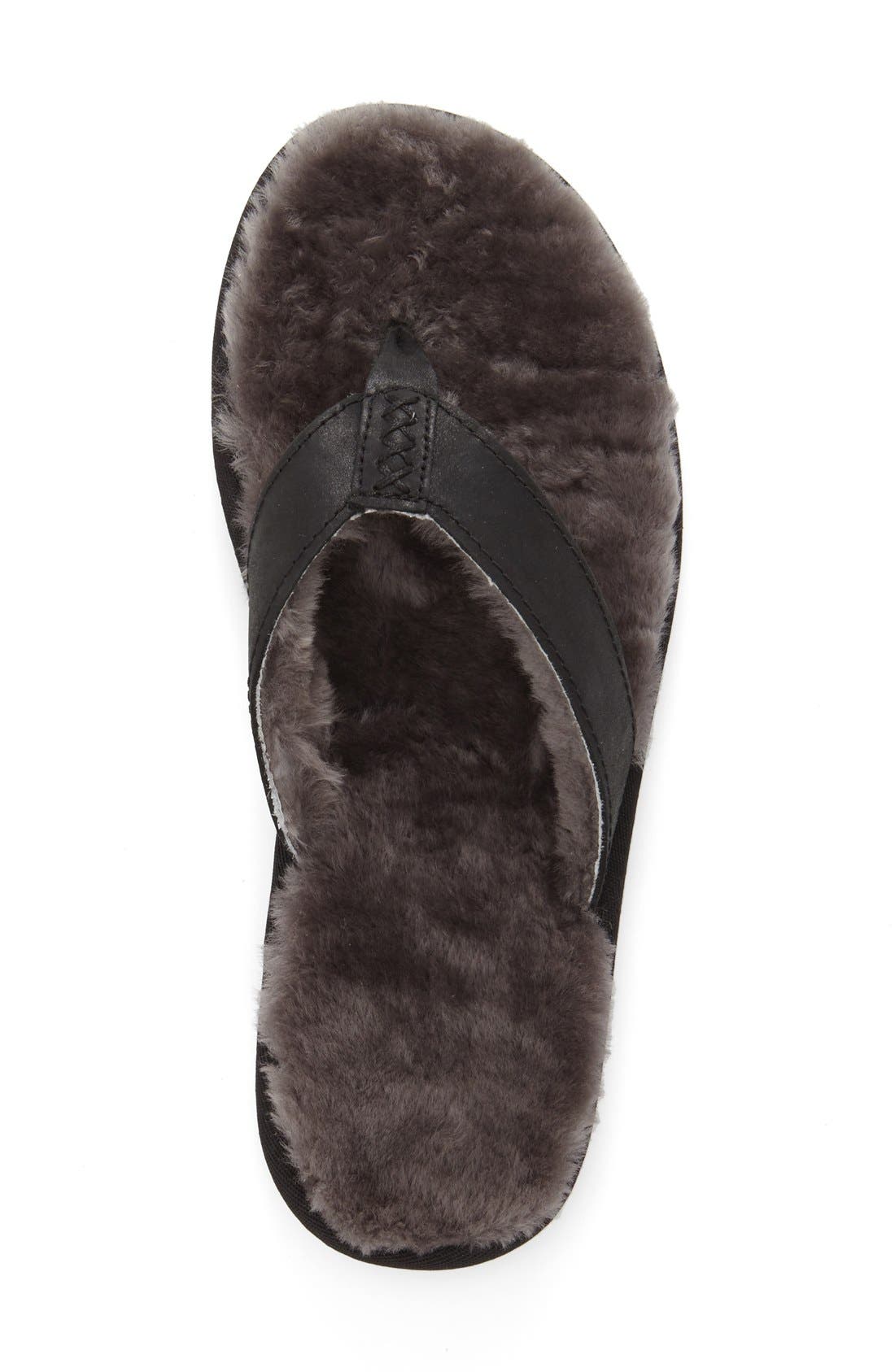 UGG<sup>®</sup> 'Classic' Genuine Shearling Lined Sandal, Alternate, color, 