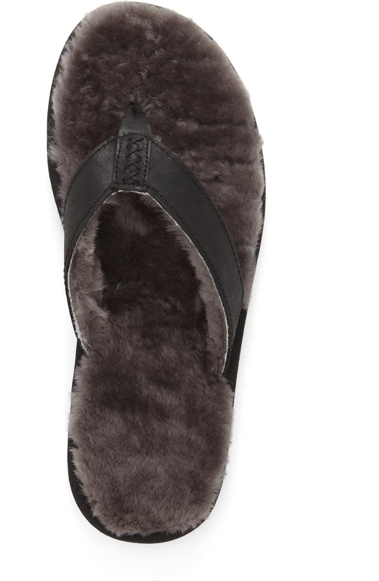 UGG<sup>®</sup> 'Classic' Genuine Shearling Lined Sandal, Alternate, color,