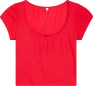 KILO BRAVA Print Short Sleeve Pajama Top