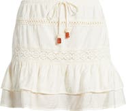 KITTENISH Ruffle Tie Waist Miniskirt