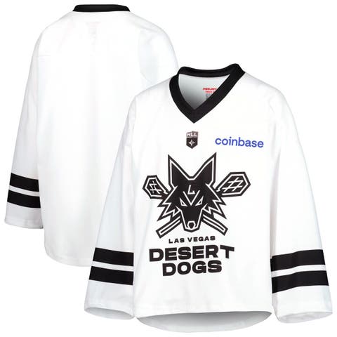 Youth White Las Vegas Desert Dogs Sublimated Replica Jersey