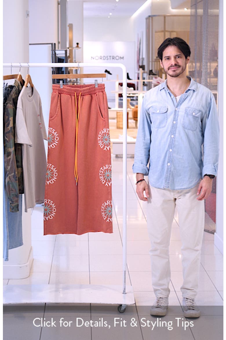 Sol Embroidered Wide Leg Sweatpants video