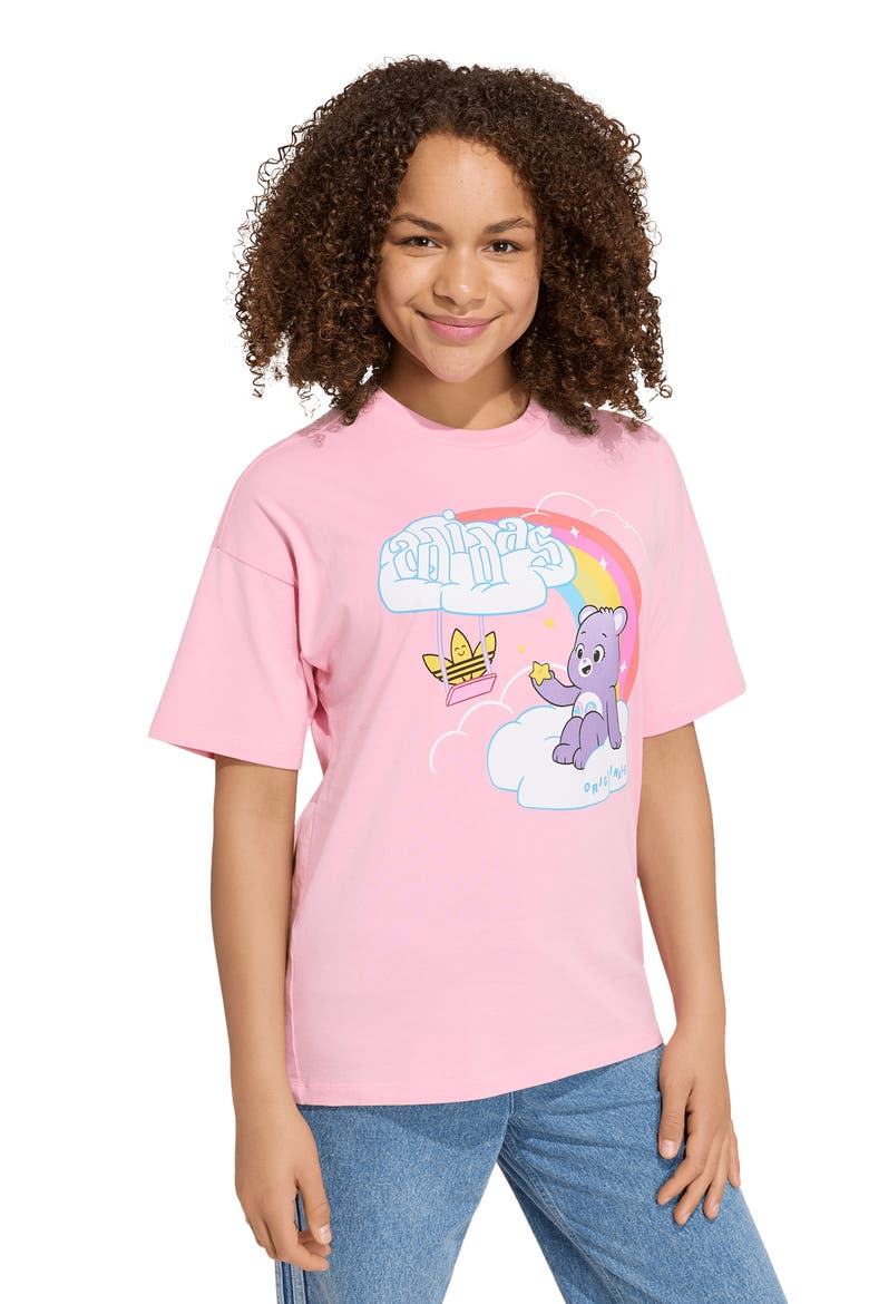 x Care Bears Cotton Graphic T-Shirt, Alternate, color, LIGHT PINK