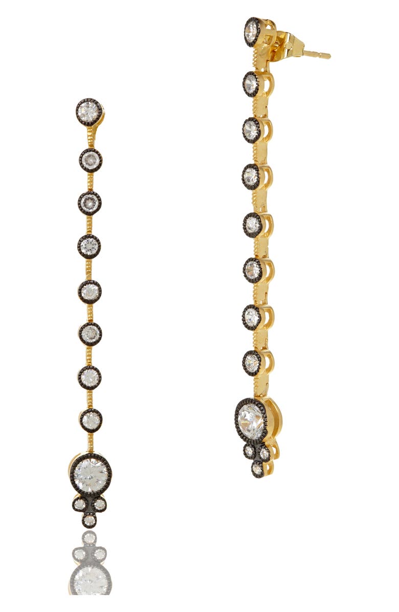 FREIDA ROTHMAN Double Helix Linear Drop Earrings, Main, color,