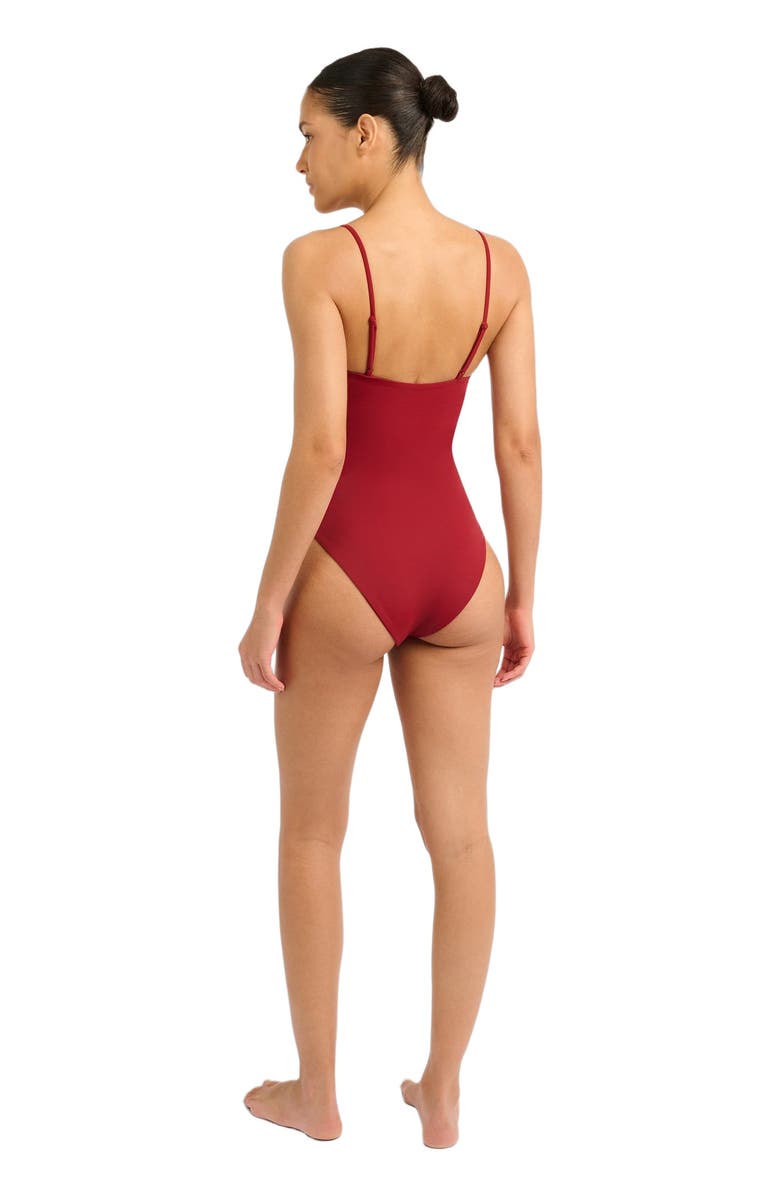 Onia Colette One Piece, Alternate, color, Red Dahlia