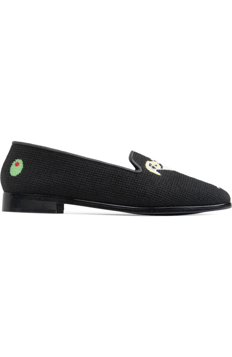 ByPaige Needlepoint Loafer, Alternate, color, Black / Black
