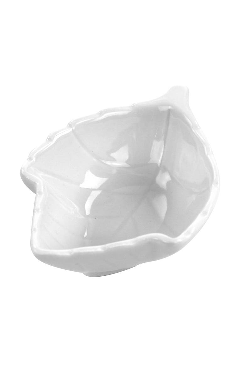 MARTHA STEWART 4 Piece Ceramic Tidbit Dish Set, Alternate, color, White