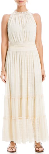 Mock Neck Lace Mesh Dress