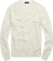 Ralph Lauren Purple Label Cable Knit Cashmere Sweater
