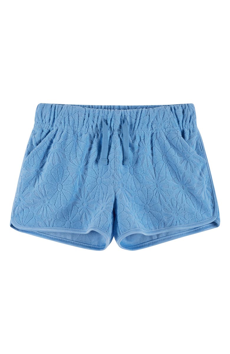 Andy & Evan Kids' Terry Cloth Sweatshirt & Shorts, Alternate, color, Blue Floral