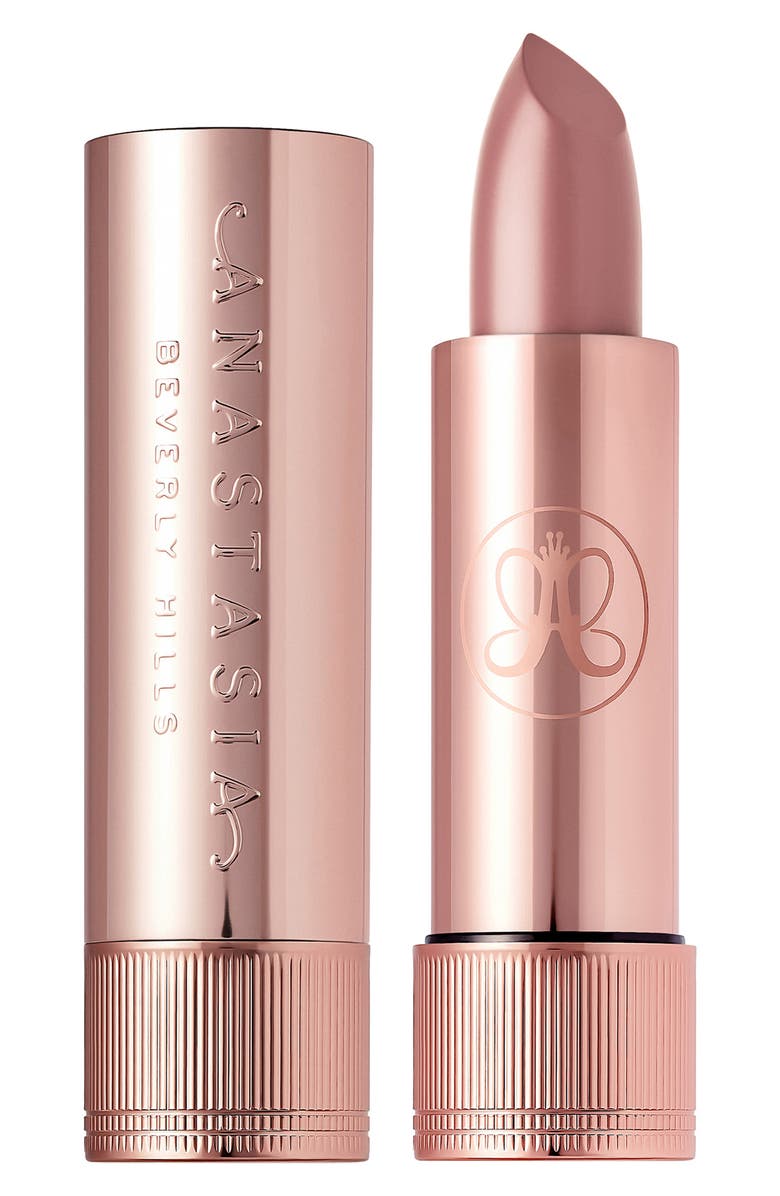 Anastasia Beverly Hills Satin Velvet Lipstick, Main, color, Praline