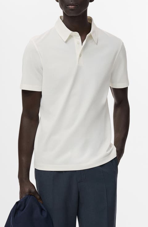 Solid Cotton Blend Piqué Polo