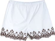 Madewell Embroidered Pull-On Poplin Shorts