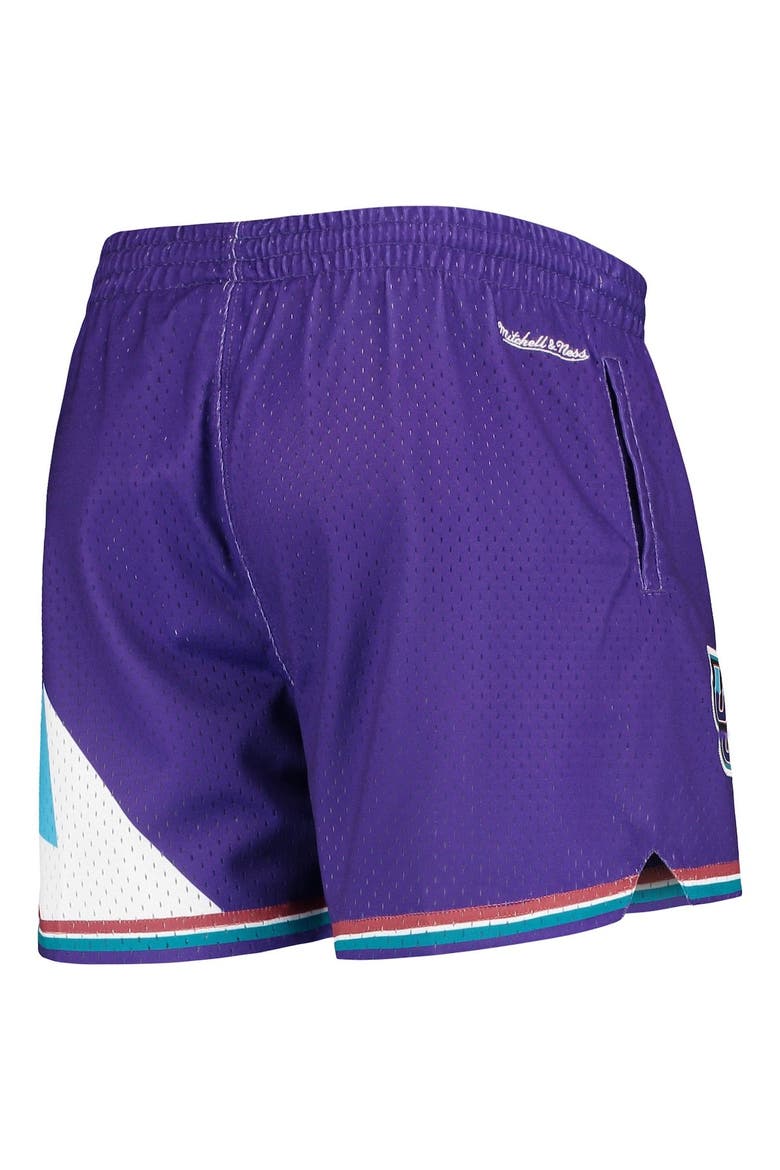 Women's Mitchell & Ness Purple Utah Jazz Jump Shot Shorts, Alternate, color, Purple