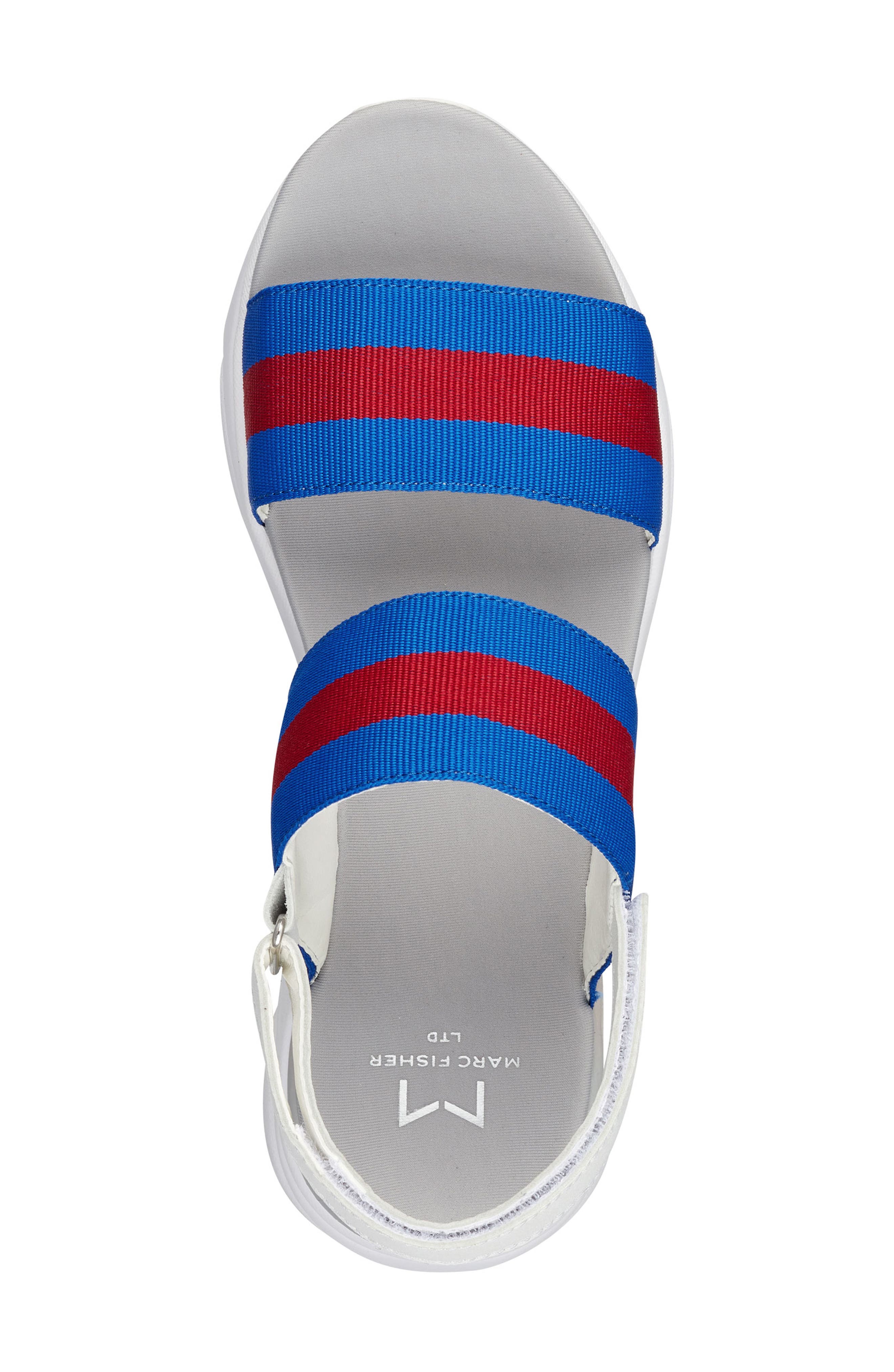 Nelson Sandal, Alternate, color, BLUE FABRIC