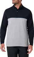 TravisMathew Fibercloud Colorblocked Quarter Zip Pullover